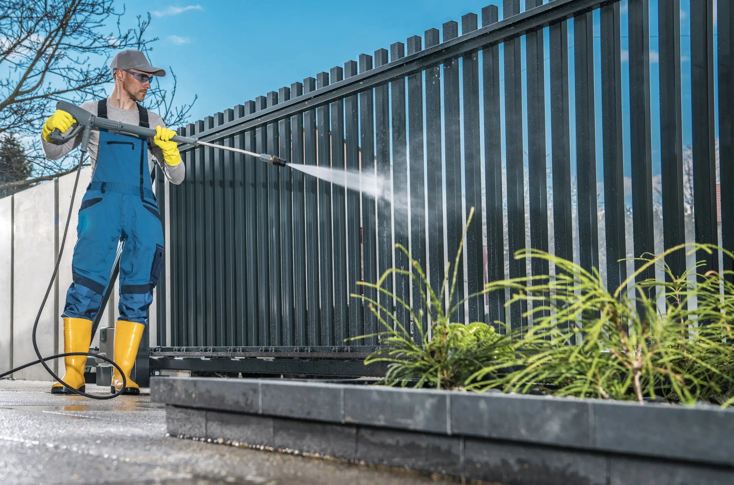 Power Washing Fence - Power Washing Wall Cleaning